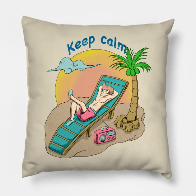 Keep calm Pillow by artza92
