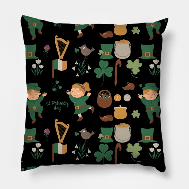 St Patricks Day Kids Pillow by trendybestgift