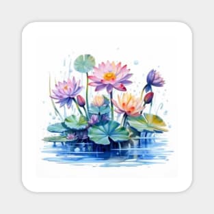 water flowers Magnet