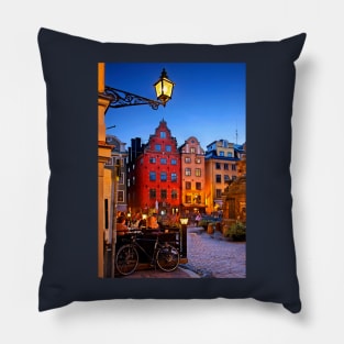 Nights in Gamla Stan - Stockholm Pillow