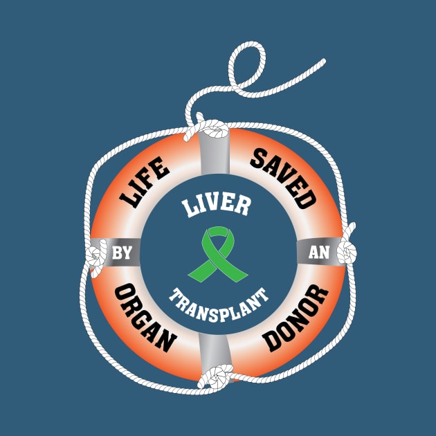 Life Saved by an Organ Donor Ring Buoy Liver by Wildey Design