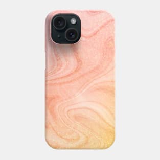 Rose Gold Swirl Marble Phone Case