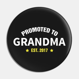 Promoted To GRANDMA Est 2017 gift ideas for family Pin