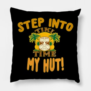 STEP INTO MY TIKI TIME HUT BEACHWEAR FOR YOU! Pillow