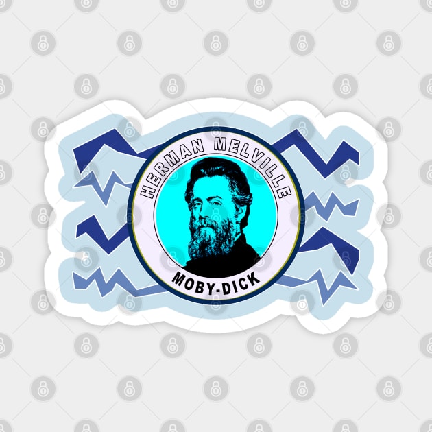 Herman Melville Magnet by Exile Kings 