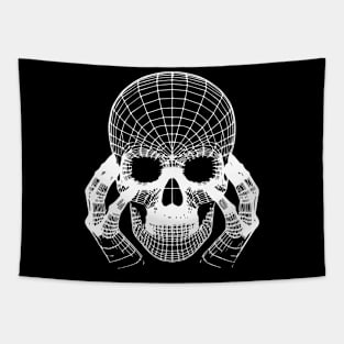 skull  wireframes design Tapestry