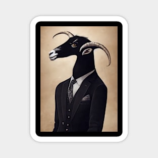 Elegant Goat Magnet