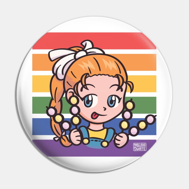 Pride Ann Dango - Summer Gaming Pin by PabloooDuarte