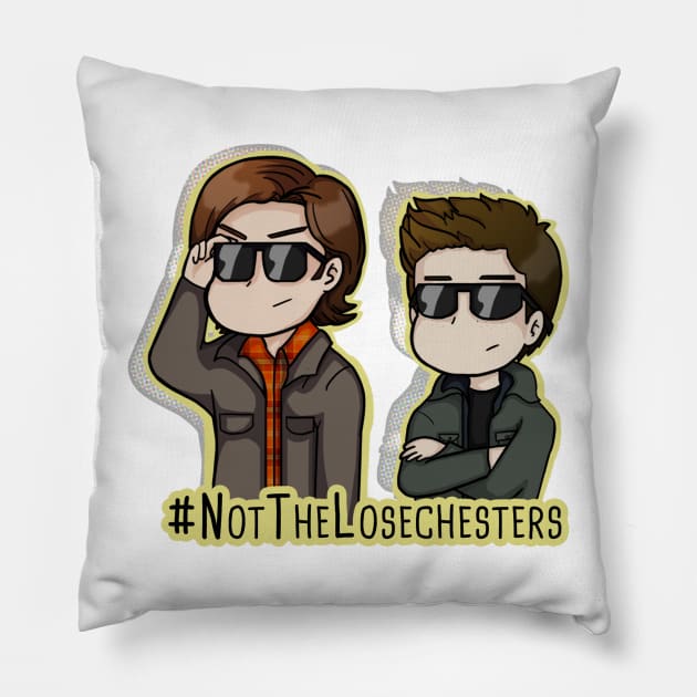 #NotTheLosechesters Pillow by SuperSamWallace