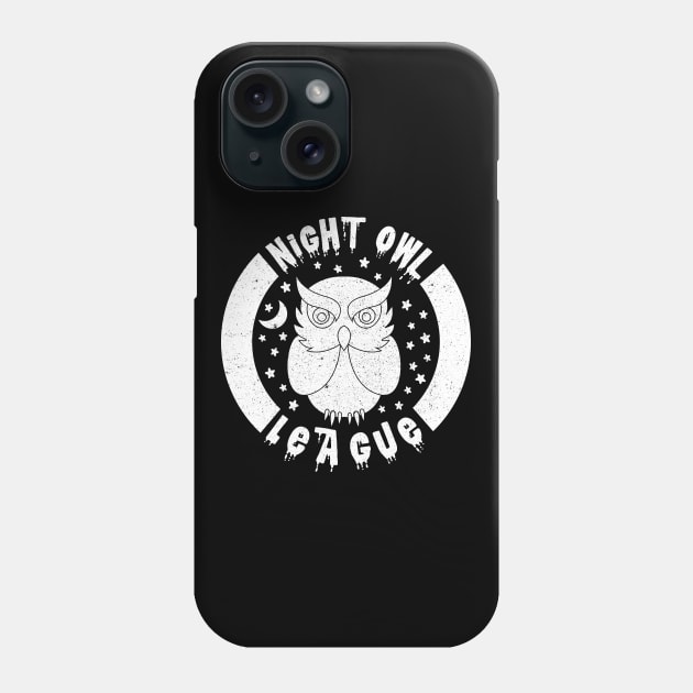 Night Owl League - WHITE Phone Case by PrintablesPassions