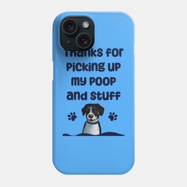 Thank you from doggie Phone Case by Gingerbrunette