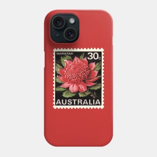 Waratah Australian Postage Stamp Phone Case