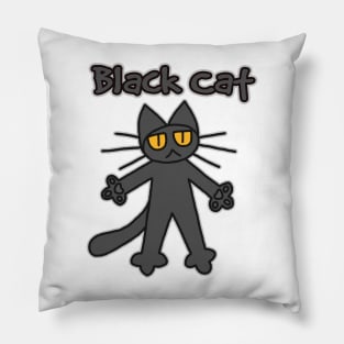 Black Cat Pillow