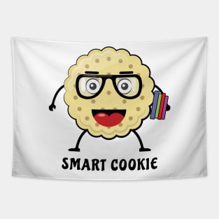 Smart Cookie - Funny Cartoon Illustration Tapestry