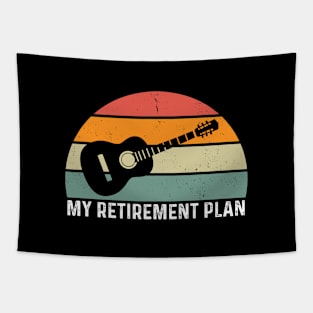 Retirement Plan Guitar Player Guitarist Musician Retired Tapestry