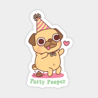 Cute Little Pug Is A Party Pooper Magnet