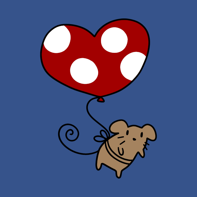 Heart Balloon Mouse by saradaboru