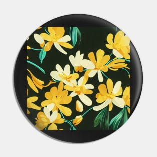 Beautiful Stylized Yellow Flowers, for all those who love nature #196 Pin