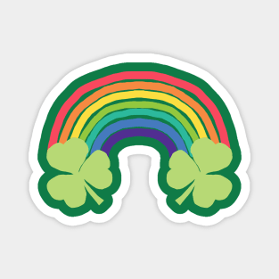 Shamrock Rainbow for St Patricks Day Magnet