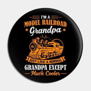 I'M A Model Railroad Model Trains Pin