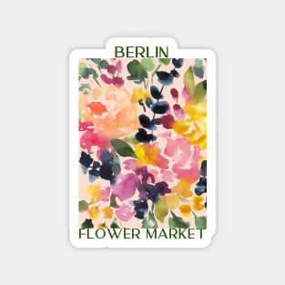 Abstract Flower Market Illustration 28 Magnet