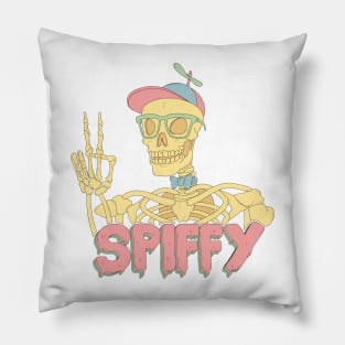 Spiffy Skelly Pillow