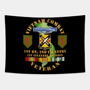 Vietnam Combat Infantry Veteran w 1st Bn 2nd Inf 1st Inf Div SSI Tapestry