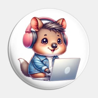 Charming Quokka DJ – Beats & Cuteness Overload T-Shirt Pin