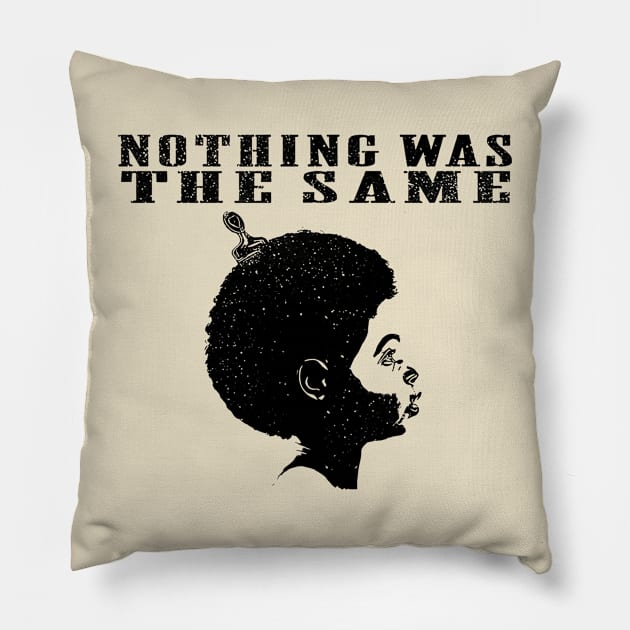 nothing was the same // rap retro Pillow by akunetees