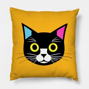 Harlequin Cat Pillow