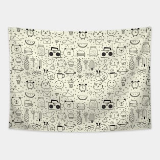 Cute Doodles Tapestry