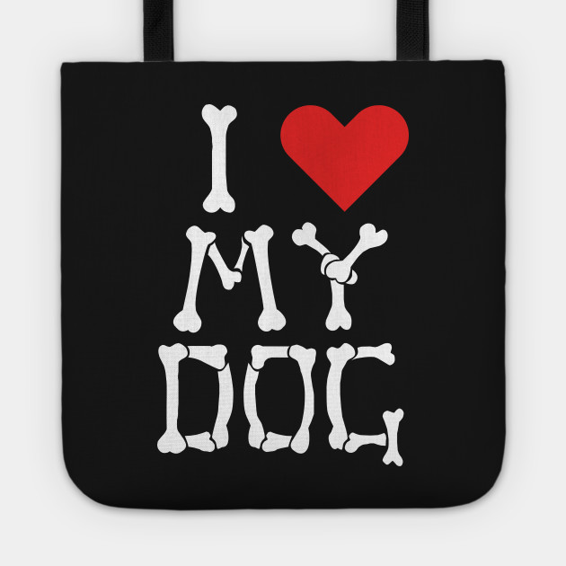 I Heart My Dog Bones Design