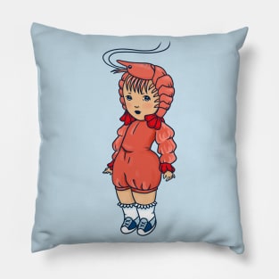 Shrimp Girl Pillow