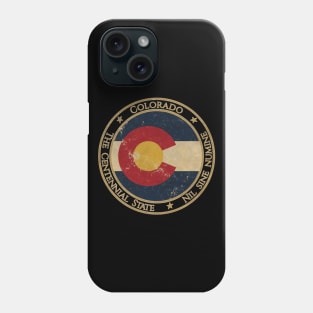 Vintage Colorado USA United States of America American State Flag Phone Case