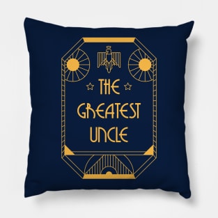 The Greatest Aunt - Art Deco Medal of Honor Pillow