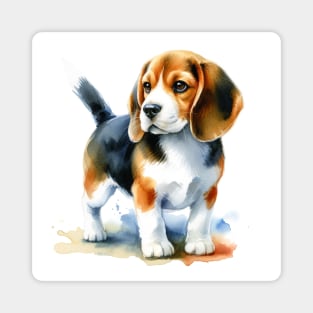 Beagle Watercolor - Beautiful Dog Magnet
