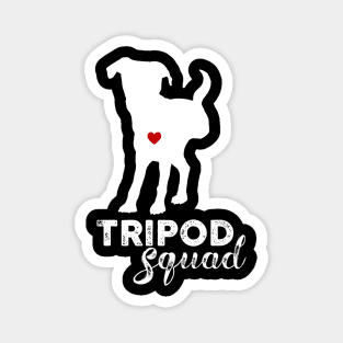 Tripod Squad, Three-Legged Dog, BACK LEFT LEG amputee Magnet