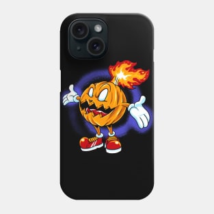 burning pumpkin Phone Case