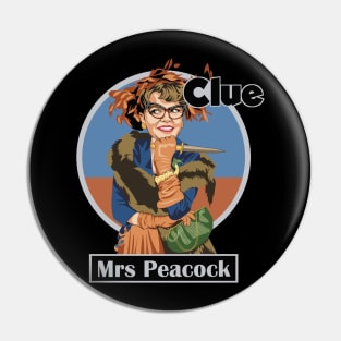 CLUE Mrs Peacock Pin