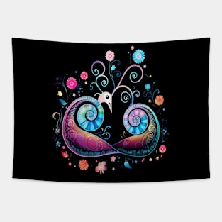 Snail Couple Valentine Tapestry