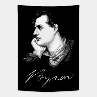 Lord Byron, English poet, Portrait Tapestry