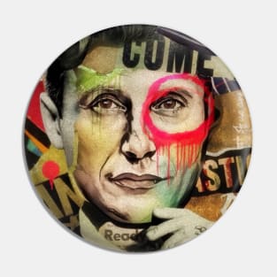 Vintage Mads Mikkelsen Graffiti Collage Pin