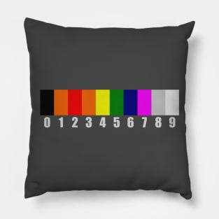 Resistor color codes Pillow