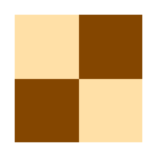 brown and tan checkerboard by MacSquiddles