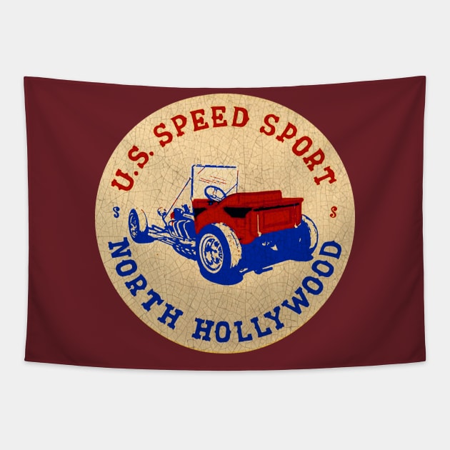 US Speed Sport Tapestry by Midcenturydave