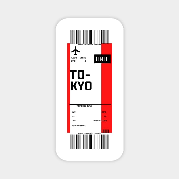 Boarding pass for Tokyo Magnet by ghjura