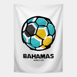 Bahamas Football Country Flag Tapestry