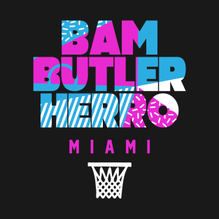 Miami Basketball Star Player Trio South Beach Retro T-Shirt