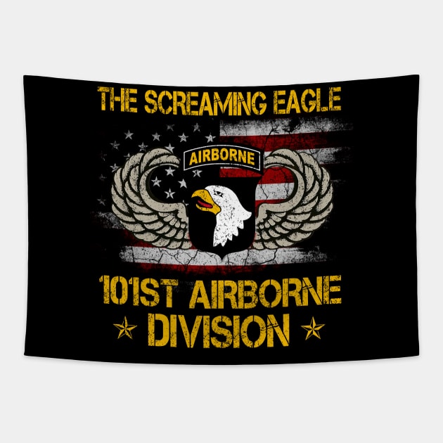 101st Airborne Paratrooper US Army Veteran Vintage Tapestry by floridadori