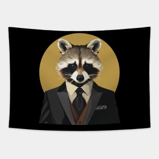raccoon gentleman Tapestry